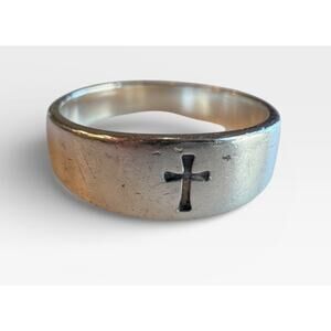James Avery Sterling Silver Cross Ring Sz 5.25 Vintage Faith Religious Jewelry